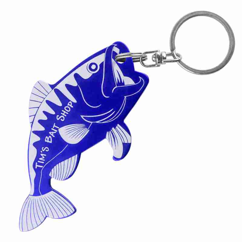 The Promotions Guru Fish Key Chain Blue