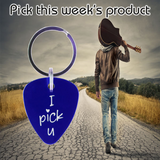 Guitar Pick Key Chain