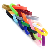 blank silicone rubber  wristbands