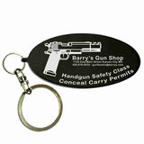 Black Oval Shaped Anodized Aluminum Key Chain with Laser Engraved Custom Logo Personalized