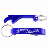 Blue Key Chain Bottle and Can Opener anodozide aluminum laser engraved custom logo personalized