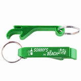 Green Key Chain Bottle and Can Opener anodozide aluminum laser engraved custom logo personalized