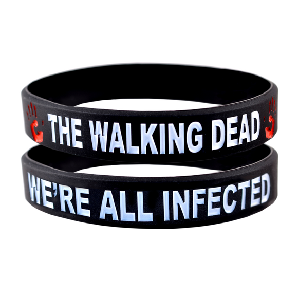 The Walking Dead Bracelet We're All Infected Wristband - 2 Pack