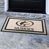 North Greene Huskies Indoor/Outdoor Polyester Doormat with Recycled Rubber Backing